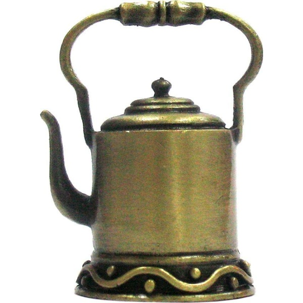 Колокольчик-чайник металлический бронза