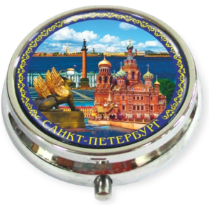 Таблетница фольга СПб Коллаж Грифон Спас Дворцовая