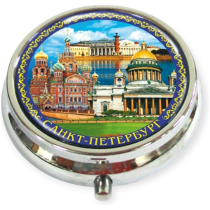 Таблетница фольга СПб Коллаж Спас Исаакий Стрелка В.О.