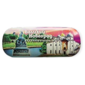 Чехол для очков Великий Новгород Коллаж аква