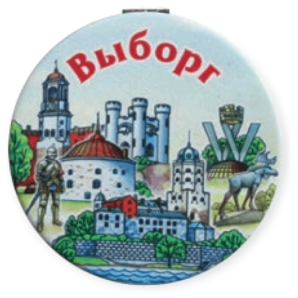 Зеркало мягкое 70мм Выборг Пиктограмма
