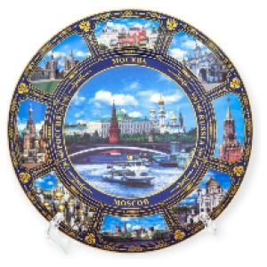 Тарелка фарфор Д20 К8 Москва Панорама