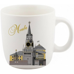 Кружка фарфор малая Москва ХВБ-Спасская башня цв рисунок