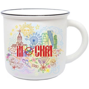 Кружка фарфор матовая прямая Москва схема