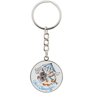 Брелок круглый печать СПб Кот Исаакий