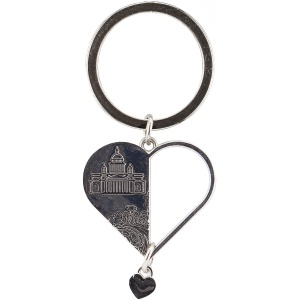 Брелок сердце с сердечком СПб Исаакий