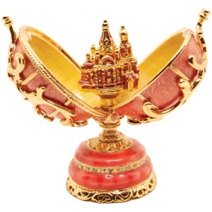 Яйцо Двойное со Спасом   розовое