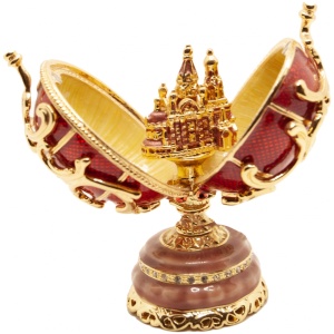 Яйцо Двойное со Спасом   красное