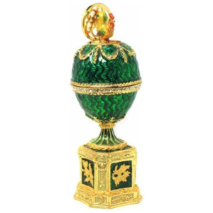 Яйцо Шантеклер вставка Петух 8см зеленое