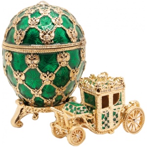 Яйцо С каретой новый размер зеленое