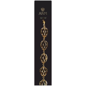 Браслет Ажурная сетка 18 см золото