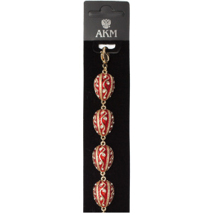 Браслет Веточка 20 см красный