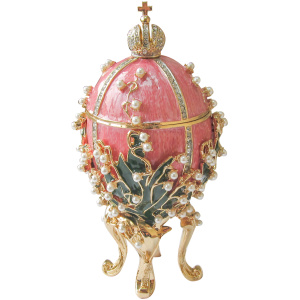 Яйцо Ландыш 16см  розовое