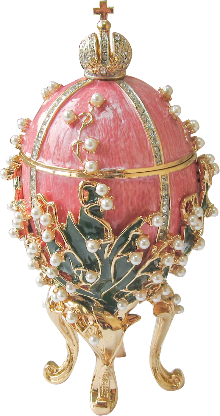 Яйцо Ландыш 16см розовое